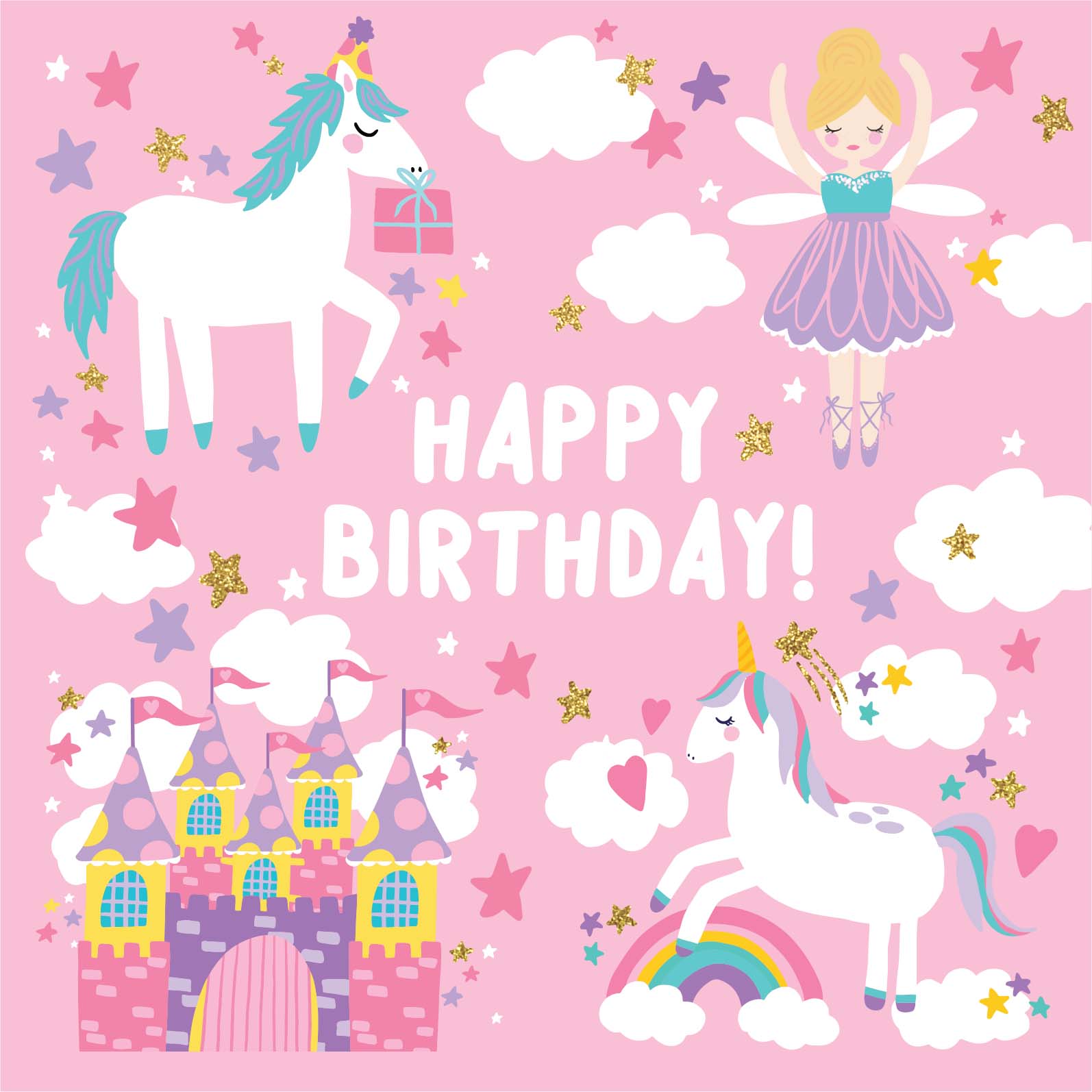 Greeting Card Enchanted - Magical Birthday